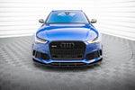 Maxton Parts - Frontlippe V.3 passend für Audi RS6 C7 / C7 FL schwarz Hochglanz