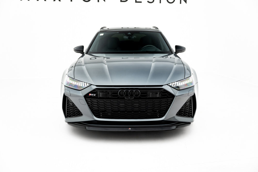 Maxton Parts - Frontlippe V.3 passend für Audi RS6 C8 / C8 FL schwarz Hochglanz