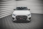Maxton Parts - Frontlippe V.3 passend für Audi S3 / A3 S-Line 8Y schwarz Hochglanz