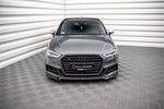 Maxton Parts - Frontlippe V.3 passend für Audi S3 / A3 S-Line Sportback 8V FL schwarz Hochglanz