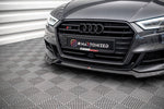 Maxton Parts - Frontlippe V.3 passend für Audi S3 / A3 S-Line Sportback 8V FL schwarz Hochglanz