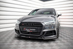 Maxton Parts - Frontlippe V.3 passend für Audi S3 / A3 S-Line Sportback 8V FL schwarz Hochglanz