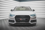 Maxton Parts - Frontlippe V.3 passend für Audi S4 / A4 S-Line B9 schwarz Hochglanz