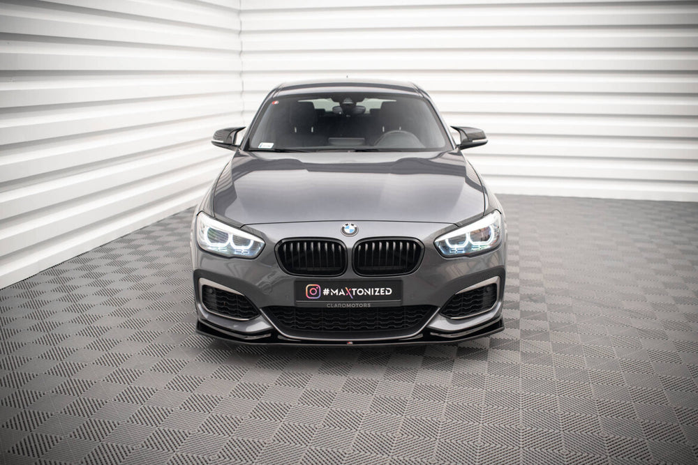 Maxton Parts - Frontlippe V.3 passend für BMW 1er F20/F21 M-Power schwarz Hochglanz