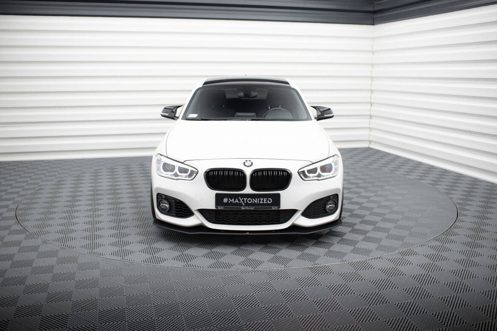 Maxton Parts - Frontlippe V.3 passend für BMW 1er F20 M-Paket FL / M140i schwarz matt