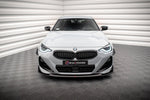 Maxton Parts - Frontlippe V.3 passend für BMW 2 Coupe M-Paket / M240i G42 schwarz Hochglanz