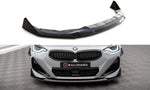 Maxton Parts - Frontlippe V.3 passend für BMW 2 Coupe M-Paket / M240i G42 schwarz Hochglanz
