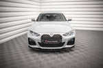 Maxton Parts - Frontlippe V.3 passend für BMW 4er / i4 Gran Coupe M-Paket / M440i G26 schwarz Hochglanz