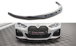 Maxton Parts - Frontlippe V.3 passend für BMW 4er / i4 Gran Coupe M-Paket / M440i G26 schwarz Hochglanz