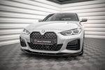 Maxton Parts - Frontlippe V.3 passend für BMW 4er / i4 Gran Coupe M-Paket / M440i G26 schwarz Hochglanz