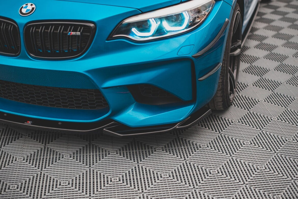 Maxton Parts - Frontlippe V.3 passend für BMW M2 F87 schwarz Hochglanz