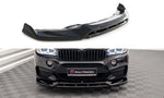 Maxton Parts - Frontlippe V.3 passend für BMW X6 M-Paket F16 schwarz Hochglanz