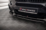 Maxton Parts - Frontlippe V.3 passend für BMW X6 M-Paket F16 schwarz Hochglanz