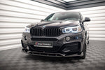 Maxton Parts - Frontlippe V.3 passend für BMW X6 M-Paket F16 schwarz Hochglanz