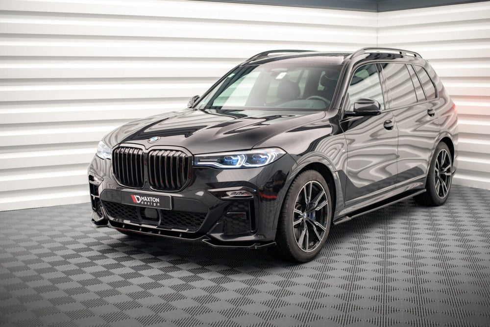 Maxton Parts - Frontlippe V.3 passend für BMW X7 M-Paket G07 schwarz Hochglanz