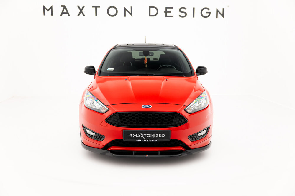Maxton Parts - Frontlippe V.3 passend für Ford Focus ST-Line Mk3 FL schwarz Hochglanz