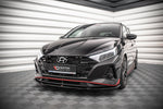 Maxton Parts - Frontlippe V.3 passend für Hyundai I20 N Mk3 schwarz Hochglanz