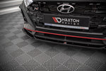Maxton Parts - Frontlippe V.3 passend für Hyundai I20 N Mk3 schwarz Hochglanz
