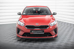 Maxton Parts - Frontlippe V.3 passend für Kia Ceed GT / GT-Line Mk3 / Proceed Mk1 schwarz Hochglanz