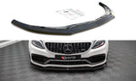 Maxton Parts - Frontlippe V.3 passend für Mercedes-AMG C63 Coupe AMG Aero Pack C205 FL schwarz Hochglanz