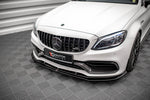 Maxton Parts - Frontlippe V.3 passend für Mercedes-AMG C63 Coupe AMG Aero Pack C205 FL schwarz Hochglanz