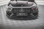 Maxton Parts - Frontlippe V.3 passend für Mercedes-AMG CLA 45 Aero C118 schwarz Hochglanz