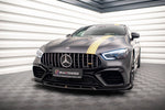 Maxton Parts - Frontlippe V.3 passend für Mercedes-AMG GT 63S 4 Door Coupe Aero X290 schwarz Hochglanz