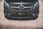 Maxton Parts - Frontlippe V.3 passend für Mercedes V-Klasse AMG-Line W447 schwarz Hochglanz