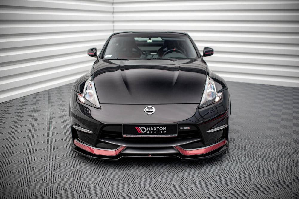 Maxton Parts - Frontlippe V.3 passend für Nissan 370Z Nismo FL schwarz Hochglanz
