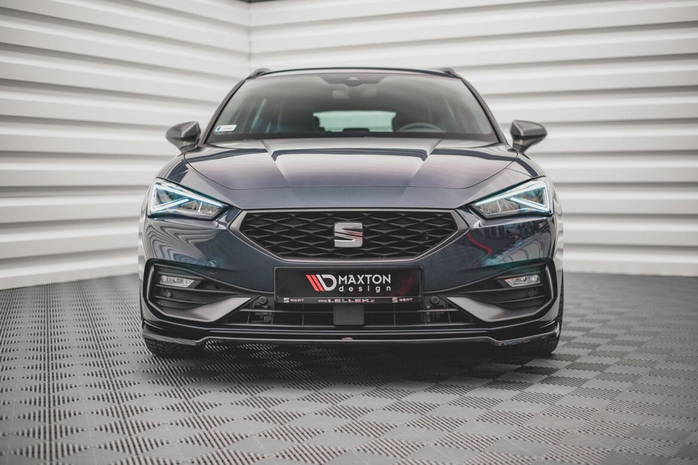 Maxton Parts - Frontlippe V.3 passend für Seat Leon FR Mk4 schwarz Hochglanz (SE-LE-4-FR-FD4-G)