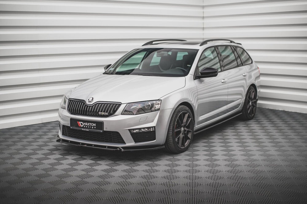 Maxton Parts - Frontlippe V.3 passend für Skoda Octavia RS Mk3 schwarz Hochglanz