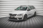 Maxton Parts - Frontlippe V.3 passend für Skoda Octavia RS Mk3 schwarz Hochglanz