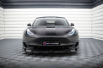 Maxton Parts - Frontlippe V.3 passend für Tesla Model 3 schwarz Hochglanz