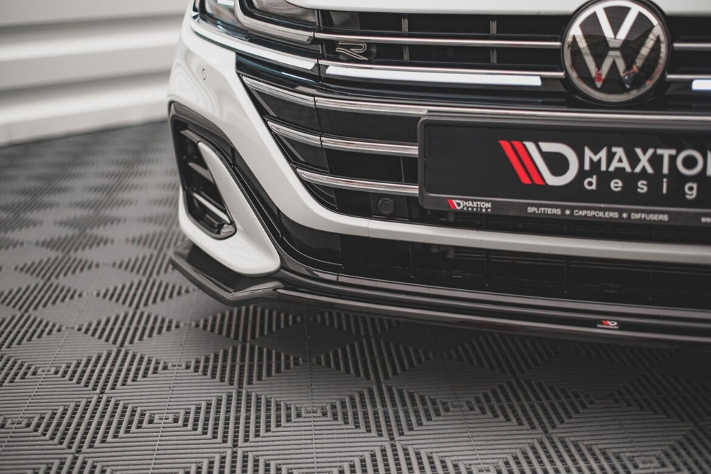 Maxton Parts - Frontlippe V.3 passend für VW Arteon R-Line Limousine / Shooting Brake Mk1 FL schwarz Hochglanz