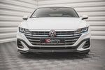 Maxton Parts - Frontlippe V.3 passend für VW Arteon R-Line Limousine / Shooting Brake Mk1 FL schwarz Hochglanz