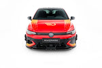 Maxton Parts - Frontlippe V.3 passend für VW Golf GTI Clubsport Mk8 FL schwarz Hochglanz
