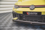 Maxton Parts - Frontlippe V.3 passend für VW Golf GTI Clubsport Mk8 schwarz Hochglanz