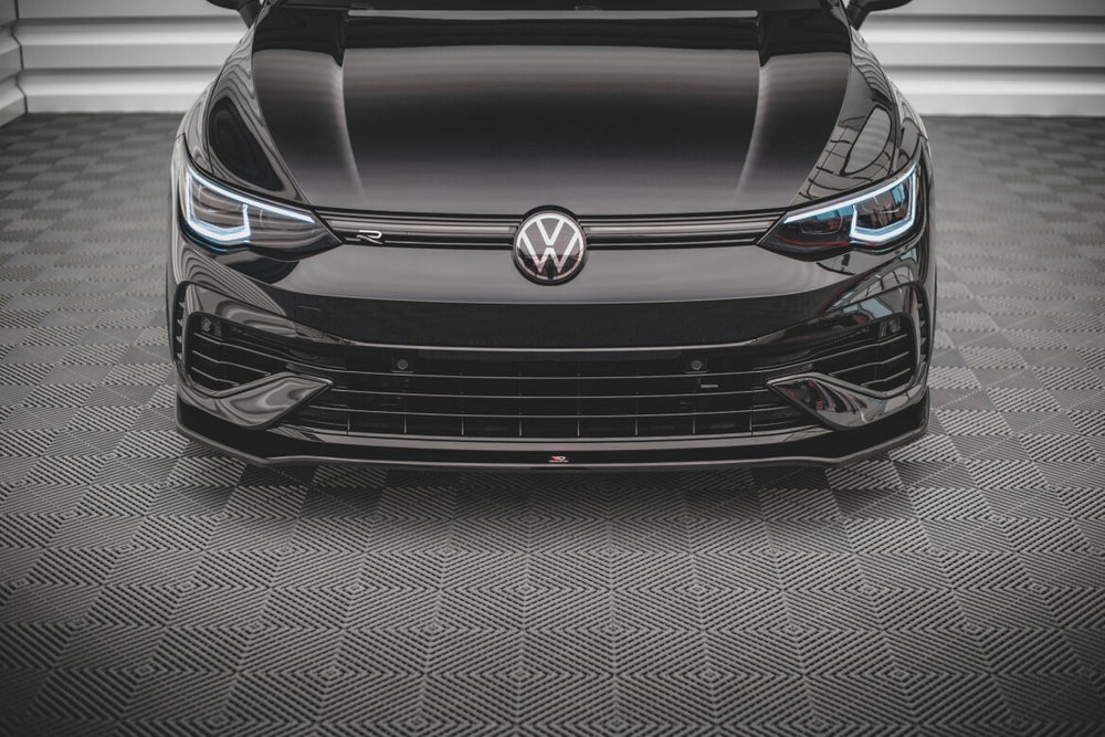 Maxton Parts - Frontlippe V.3 passend für VW Golf R Hatchback / Variant Mk8 schwarz Hochglanz