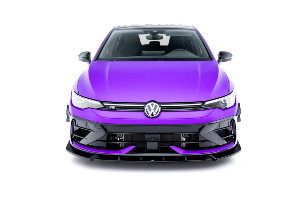 Maxton Parts - Frontlippe V.3 passend für VW Golf R Variant Mk8 FL schwarz Hochglanz