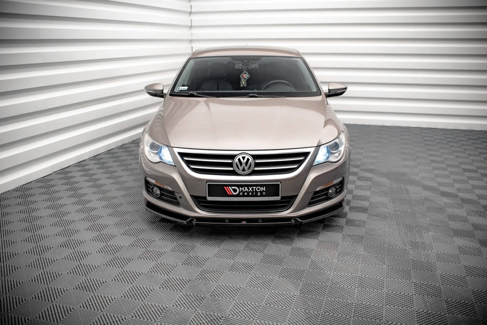 Maxton Parts - Frontlippe V.3 passend für VW Passat CC schwarz Hochglanz