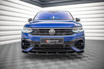 Maxton Parts - Frontlippe V.3 passend für VW Tiguan R / R-Line Mk2 FL schwarz Hochglanz