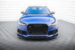 Maxton Parts - Frontlippe V.4 passend für Audi RS6 C7 / C7 FL schwarz Hochglanz
