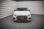Maxton Parts - Frontlippe V.4 passend für Audi S3 / A3 S-Line 8Y schwarz Hochglanz