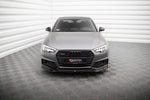 Maxton Parts - Frontlippe V.4 passend für Audi S4 / A4 S-Line B9 schwarz Hochglanz