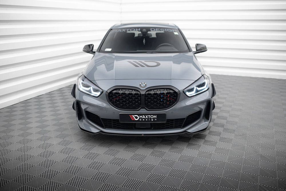 Maxton Parts - Frontlippe V.4 passend für BMW 1er M-Paket/ M135i / 128ti F40 schwarz Hochglanz