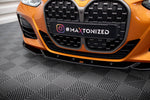 Maxton Parts - Frontlippe V.4 passend für BMW 4er M-Paket / M440i G22 / G23 / G22 FL / G23 FL schwarz Hochglanz