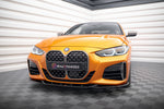 Maxton Parts - Frontlippe V.4 passend für BMW 4er M-Paket / M440i G22 / G23 / G22 FL / G23 FL schwarz Hochglanz