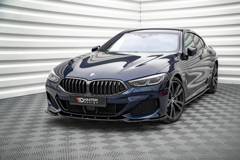 Maxton Parts - Frontlippe V.4 passend für BMW 8 Coupe M-Paket G15 / 8 Gran Coupe M-Paket G16 schwarz Hochglanz