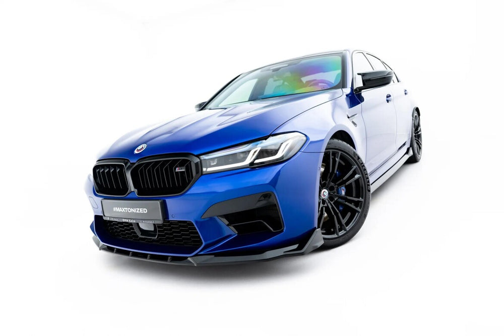 Maxton Parts - Frontlippe V.4 passend für BMW M5 F90 Facelift schwarz Hochglanz