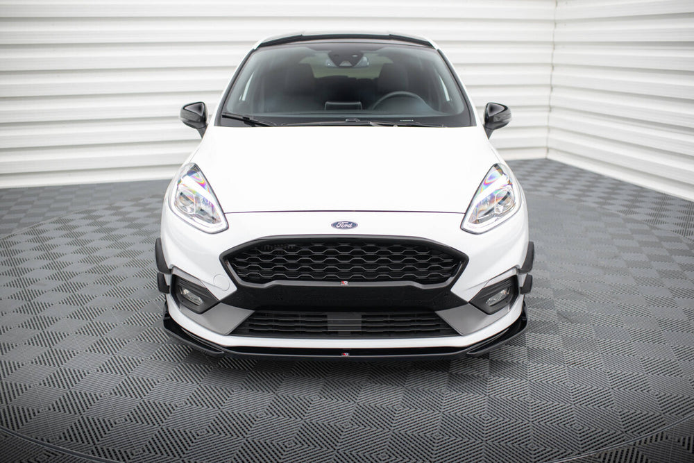 Maxton Parts - Frontlippe V.4 passend für Ford Fiesta Mk8 ST / ST-Line schwarz Hochglanz